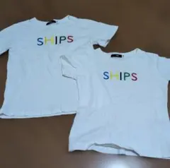 おそろい　SHIPS Tシャツ 2枚セット ホワイトのサムネイル