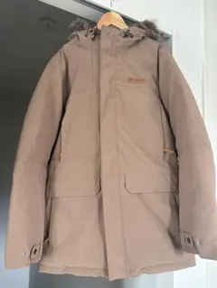 Columbia ベージュ ロングアウター ファー付き