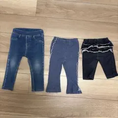 ベビー デニムパンツ 3点セット