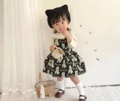 【美品】ヴィンテージねこジャンパースカート