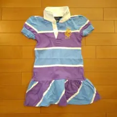 Ralph Lauren ラルフローレン ボーダー半袖ワンピース 3T