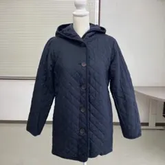 No jean ノージーン　キルティングフードコート　前ボタン　M