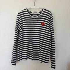 PLAY COMME des GARÇONS ボーダー長袖Tシャツ S