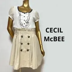【2859】CECIL McBEE 半袖 ワンピース M