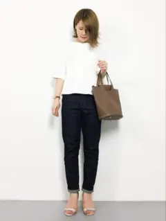 BEAUTY &YOUTH Aライン5分袖ブラウス