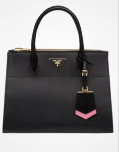 PRADA 1BA102 サフィアーノ 2WAY バッグ ブラック ピンク