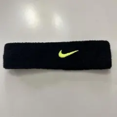 Nike ブラック 黄緑ヘッドバンド
