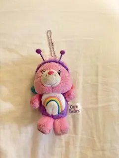 ケアベア キーホルダー ピンク・紫