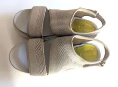ヌーベルヴォーグ 厚底サマーニットサンダル サイズＳ