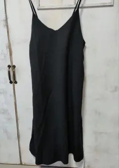 バックリボンキャミワンピース ブラック タグ付き未使用