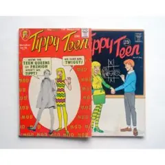 Twiggy Tippy Teen 1967 No.16,17, 漫画 英語