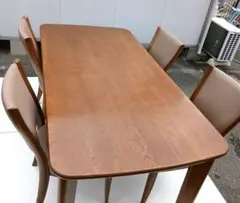 直接引き取り限定】カリモク家具 ダイニングテーブルセット「椅子6脚