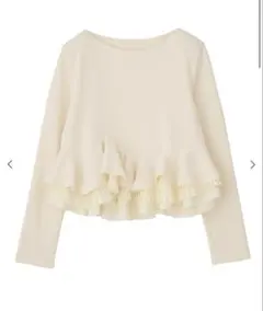 ココディール ランダムフリルペプラムトップス