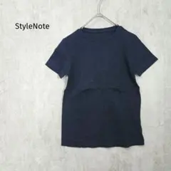 スタイルノート М 半袖カットソー ネイビー コットン100% a6078