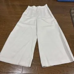 ユナイテッドアローズ グリーンレーベル　レディース　ワイドパンツホワイトベージュ