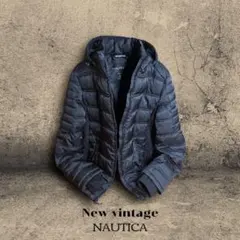 美品 NAUTICA ノーティカ パファージャケット 中綿ジャケット ブラック