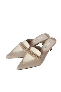 Her lip to Bit Slingback Mules 37サイズ バニラ - メルカリ