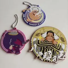 ONE PIECE ラバーキーホルダー 2種コースター1個セットのサムネイル