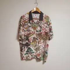 美品・コラボ】 Brain Dead × 俵谷哲典 シアサッカー半袖シャツXL