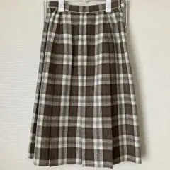 The Scotch House ザスコッチハウス チェックスカート リネンのサムネイル