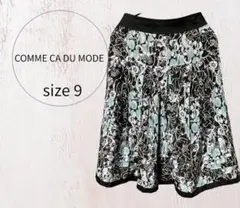 COMME CA DU MODE 柄スカート size9
