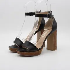 78■DIANA ダイアナ チャンキーヒールサンダル(23ｃｍ)超美品