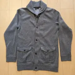 TAKEO KIKUCHI　グレー ニット カーディガン Lサイズ