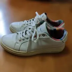 Paul Smith ホワイト ソフトレザースニーカー　24cmくらいのサムネイル