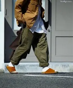 ノースフェイスパープルレーベル　corduroy wide tapered