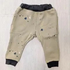 【美品！！】BREEZE★裏起毛パンツ★ペイント風デザイン