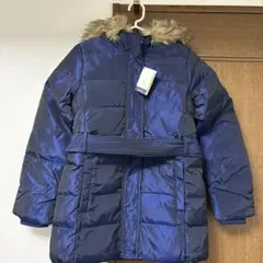 【新品未使用】GAP kids ネイビー　フード付き ダウンコート　150cm