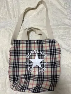 converse コンバース　トートバッグ　ショルダーバッグ　チェック