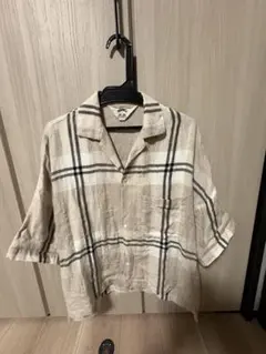 SUNSEA LINEN CHECK FRIED SHRIMP SHIRTのサムネイル