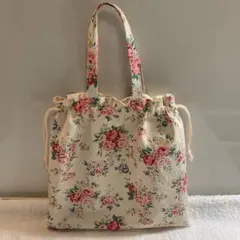 ハンドメイド　手提げ巾着バッグ　Cath Kidston 生地使用