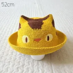 ⑱【美品】となりのトトロ 麦わら帽子 ネコバス キッズ ジブリ 52cm