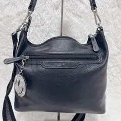 SALON DE ALFURD ホリゾンタルポシェット 2WAY レザー 黒のサムネイル