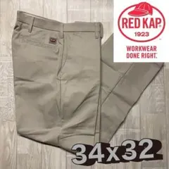 ⭐️⭐️RED KAPワークパンツ タン 34x32 送料無料 匿名配送　カーキのサムネイル