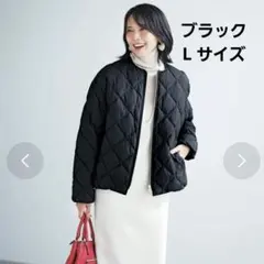 TAION 　UNFILO キルティングダウンショート丈ジャケット 　Lサイズ