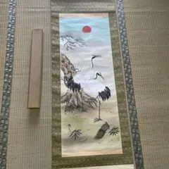 懐梓作 歳寒幽侶 掛け軸 肉筆 - メルカリ