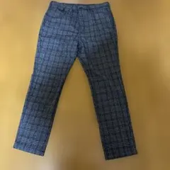 即決即断美品チェック柄スラックス　ウエスト85センチ