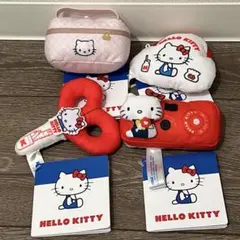 【新品未使用】ハローキティ なつかしモチーフマスコット 全４種 コンプリート