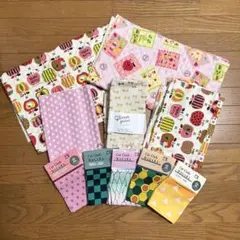 【入園入学準備】ハギレ 10種類セット（キルティング2種・プリント綿8種）