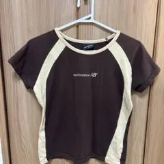 new balance 半袖Tシャツ Lサイズ ブラウン
