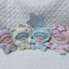 サンリオ❣️激レア　キキララ パフポフ　マスコット　ネコ　着ぐるみ　4体セット サンリオ❣️激レア キキララ パフポフ マスコット ネコ 着ぐるみ 4体