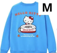 新品 キティちゃん プルオーバー M 青 トレーナー サンリオ ハローキティ