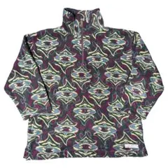 90s Oneill オニール 総柄フリース ペイズリー 幾何学模様