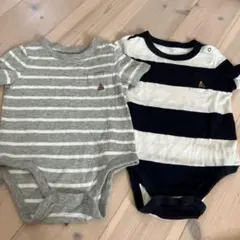 GAP ベビー ロンパース 2枚セット ボーダーのサムネイル