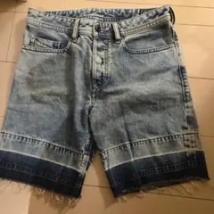 if six was nine ミディアム丈希少デニムパンツ スカルスタッズ付き 