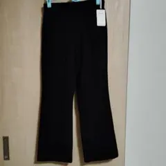 未使用 タグ付き黒 ストレートパンツ［日本製］