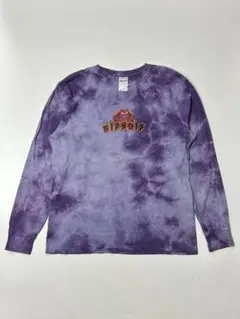 RIP N DIP パープル　タイダイ　ロンT 長袖Tシャツ　Lサイズのサムネイル